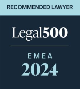 Distinction EMEA LEgal 500 pour MGG comme cabinet d'avocat recommandé